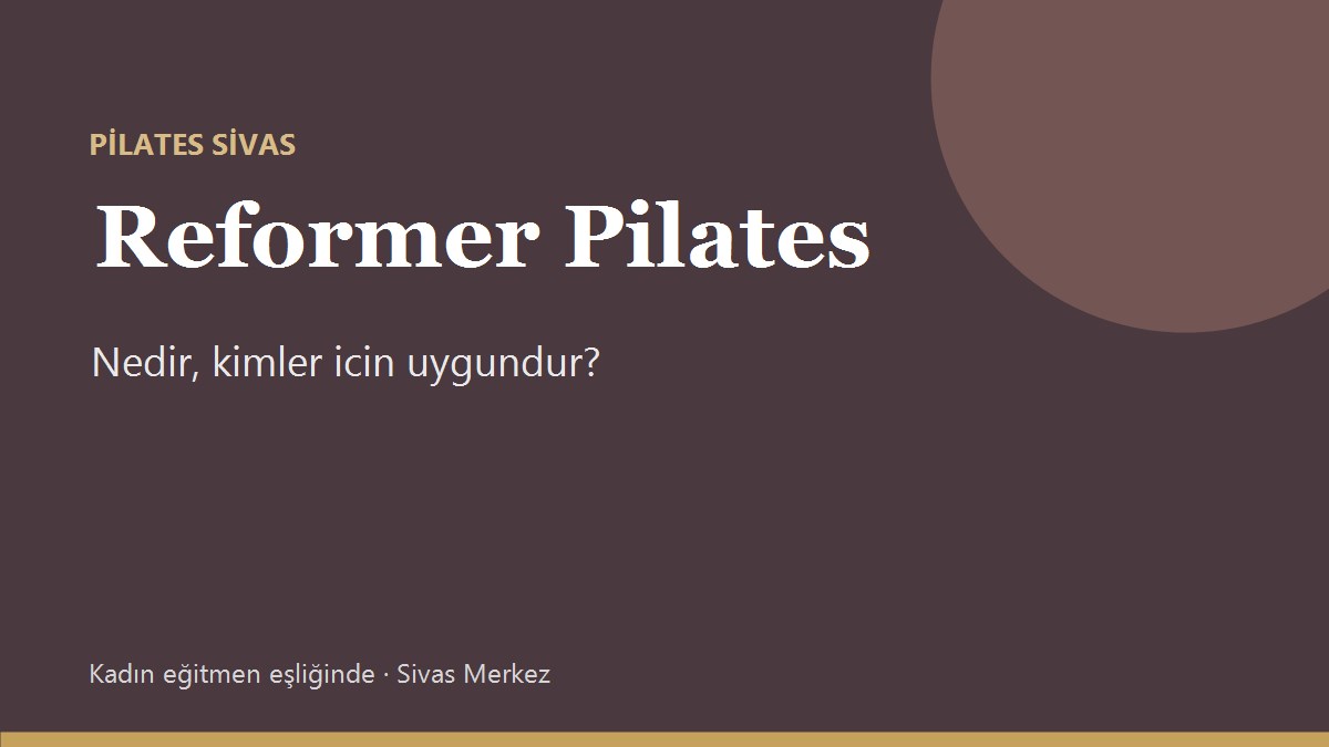 Reformer pilates stüdyosu - Sivas